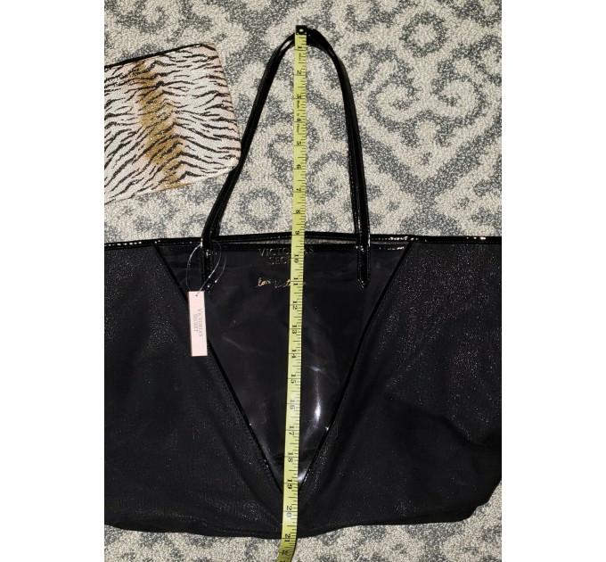 Сумка Victoria's Secret Shimmer Tote с косметичкой Tiger Print